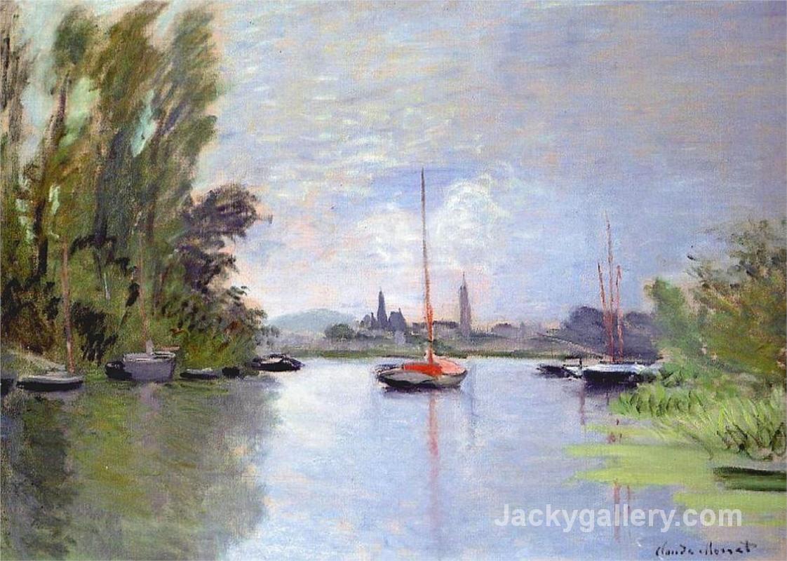 Argenteuil Seen from the Small Arm of the Seine by Claude Monet paintings reproduction